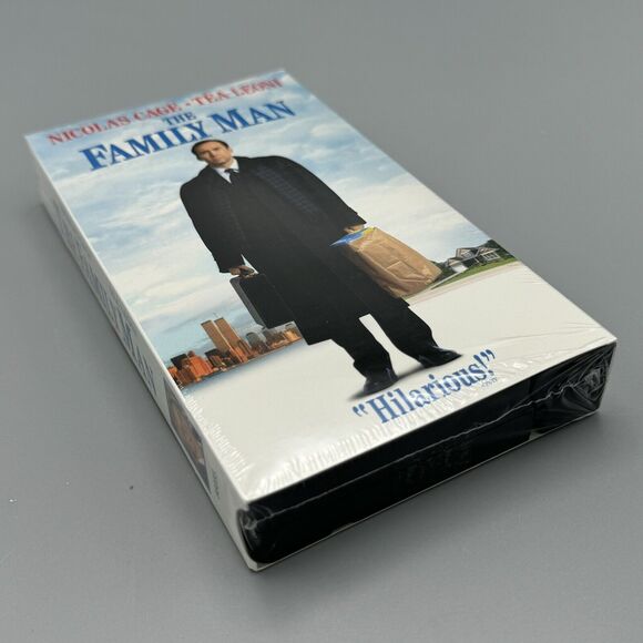 The Family Man VHS 2001 Nicolas Cage Tea Leoni New Factory Sealed Comedy Drama - Picture 1 of 10